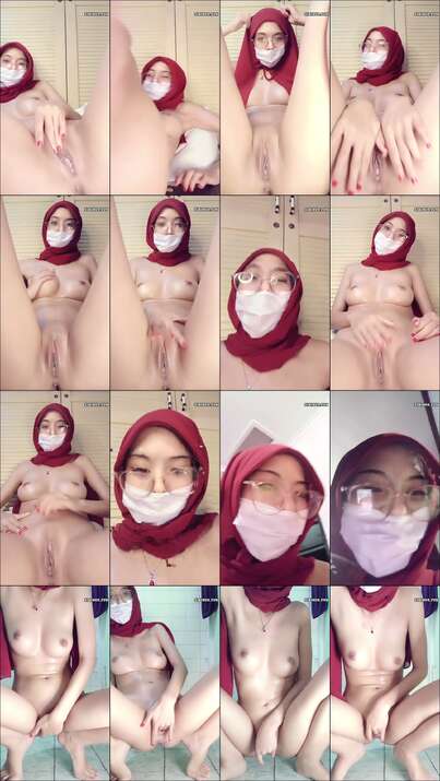 Jilbab Kacamata Doyan Colmek Dua Jari Vio HOT51