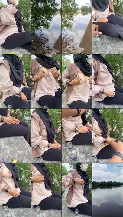 Hijabers Binal Mulus Suka Eksib Publik
