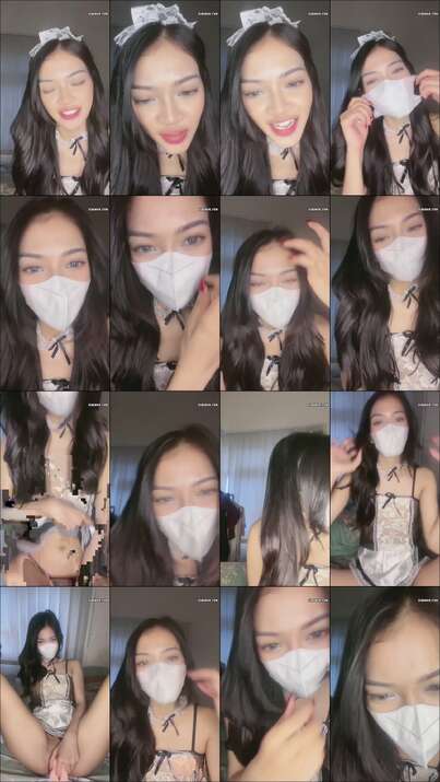 Pertama Kali Lihat Si Manis Live Omek Maid Kostum Mango