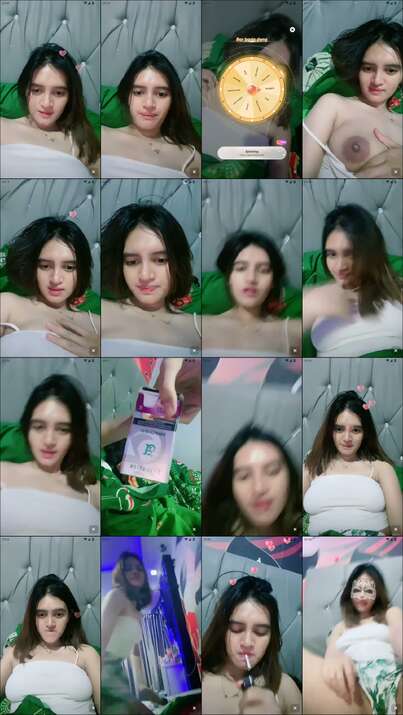 Spill Uting Bibir Bawah Sandra Tanktop Putih ID 56403498 Dream